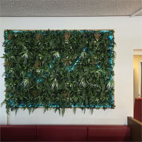 Wandbild mit Kunststoffpflanzen - ID: 15-NSF